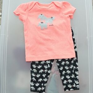 Carter's Coral Baby Outfit